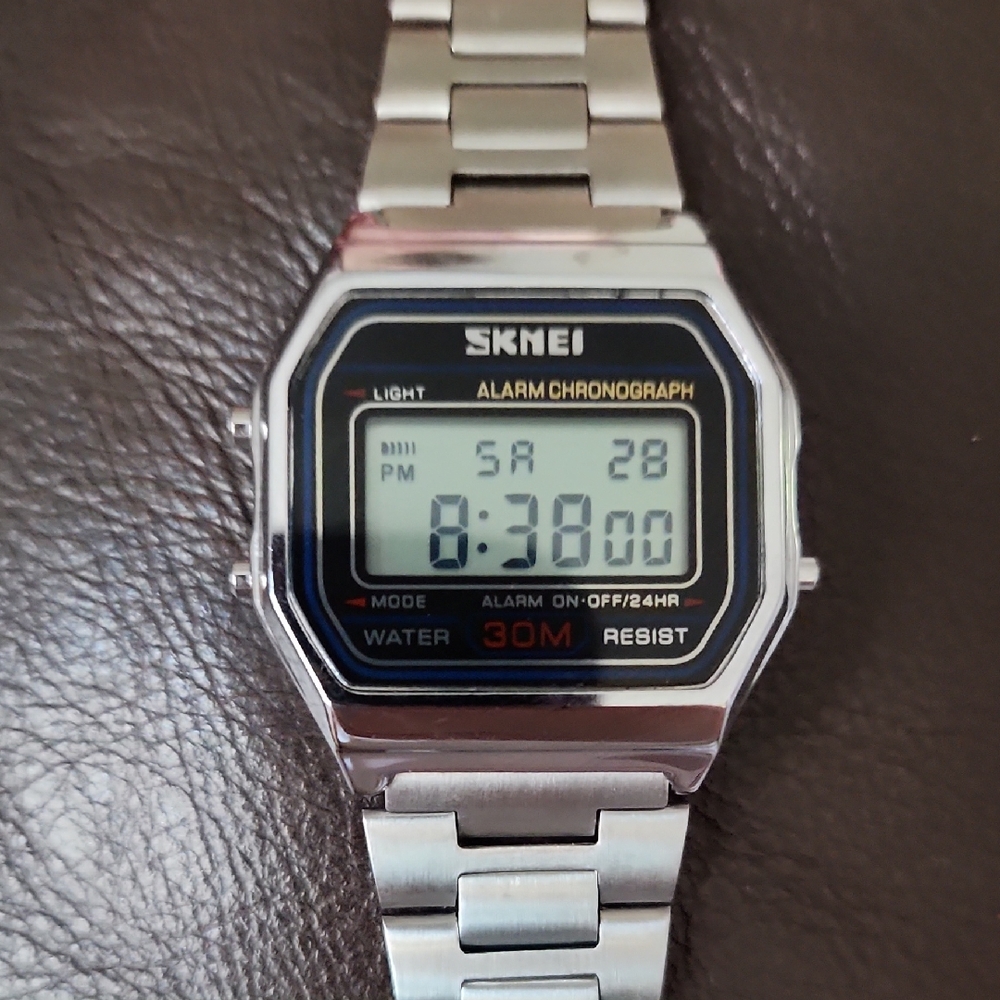 Skmei Silver Digital Watch